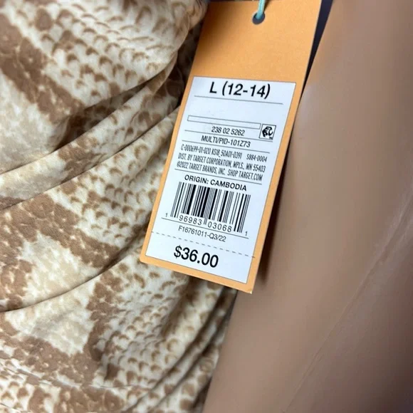 NWT Snakeskin Print One-Piece Swimsuit - Picture 12 of 14